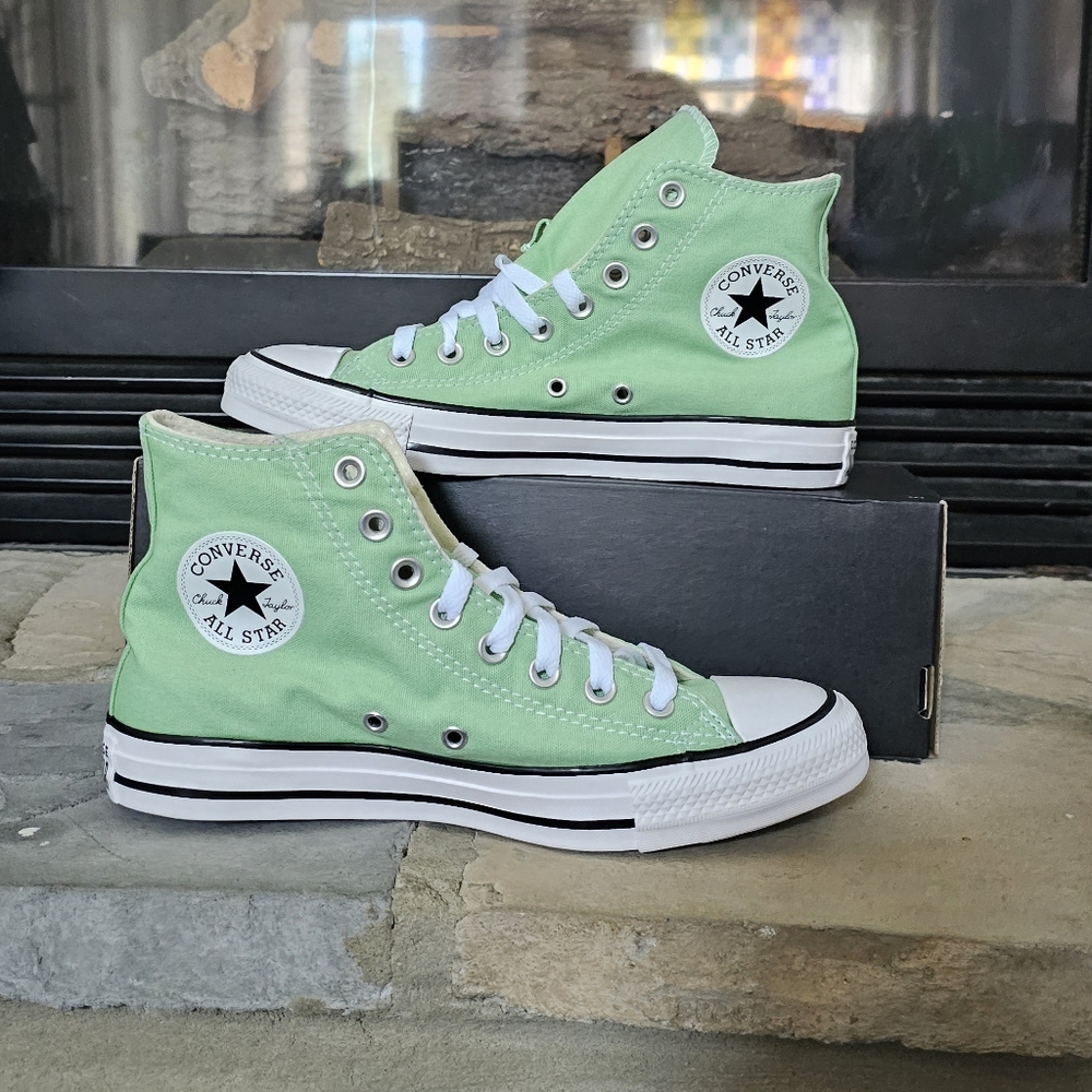 New Converse Chuck Taylor All Star Hi Ceremic Green Women Size 8.5